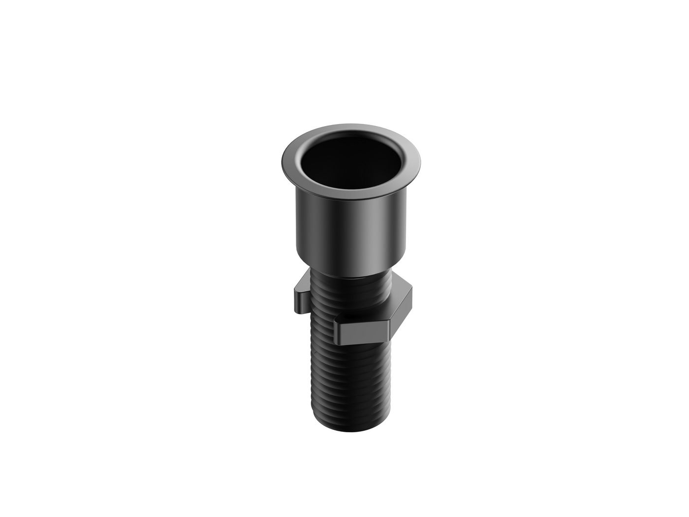 Solution for cables through - desks black large up to 55mm - Warranty: 36M