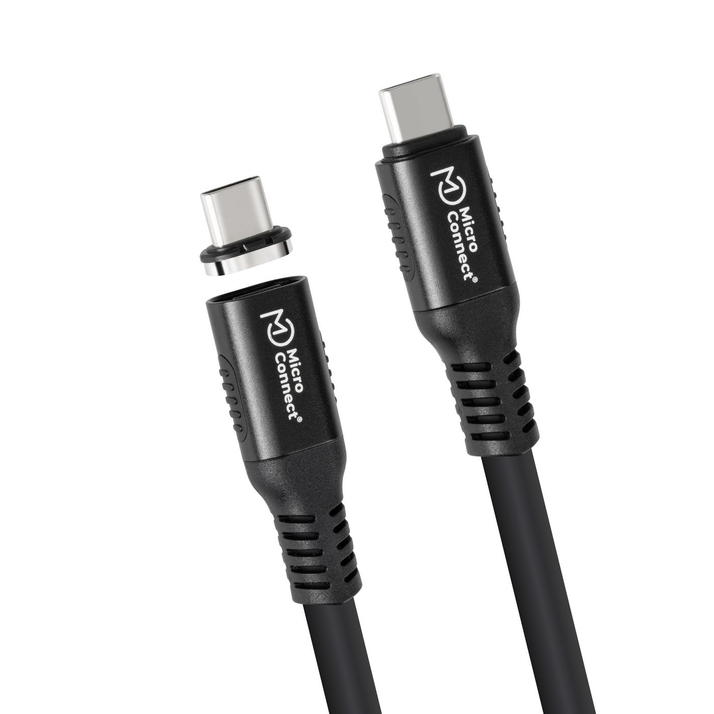 Microconnect MC-LS-USB4CC1.0 cavo USB (Premium USB4 liquid silicone - magnetic cable, 40Gbps, 240W, - 8K, 1m, Black Premium USB