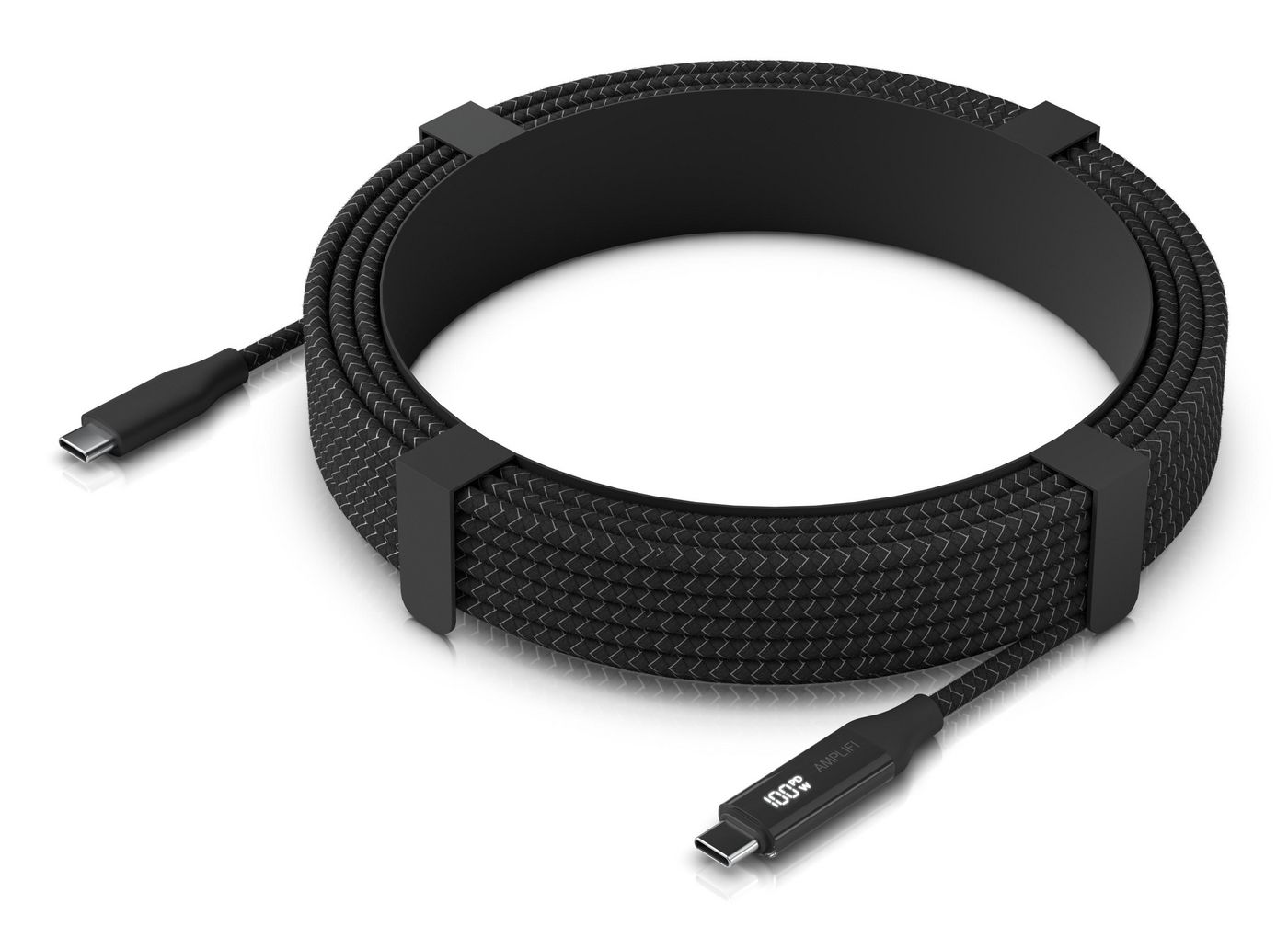 Braided power and data cable
