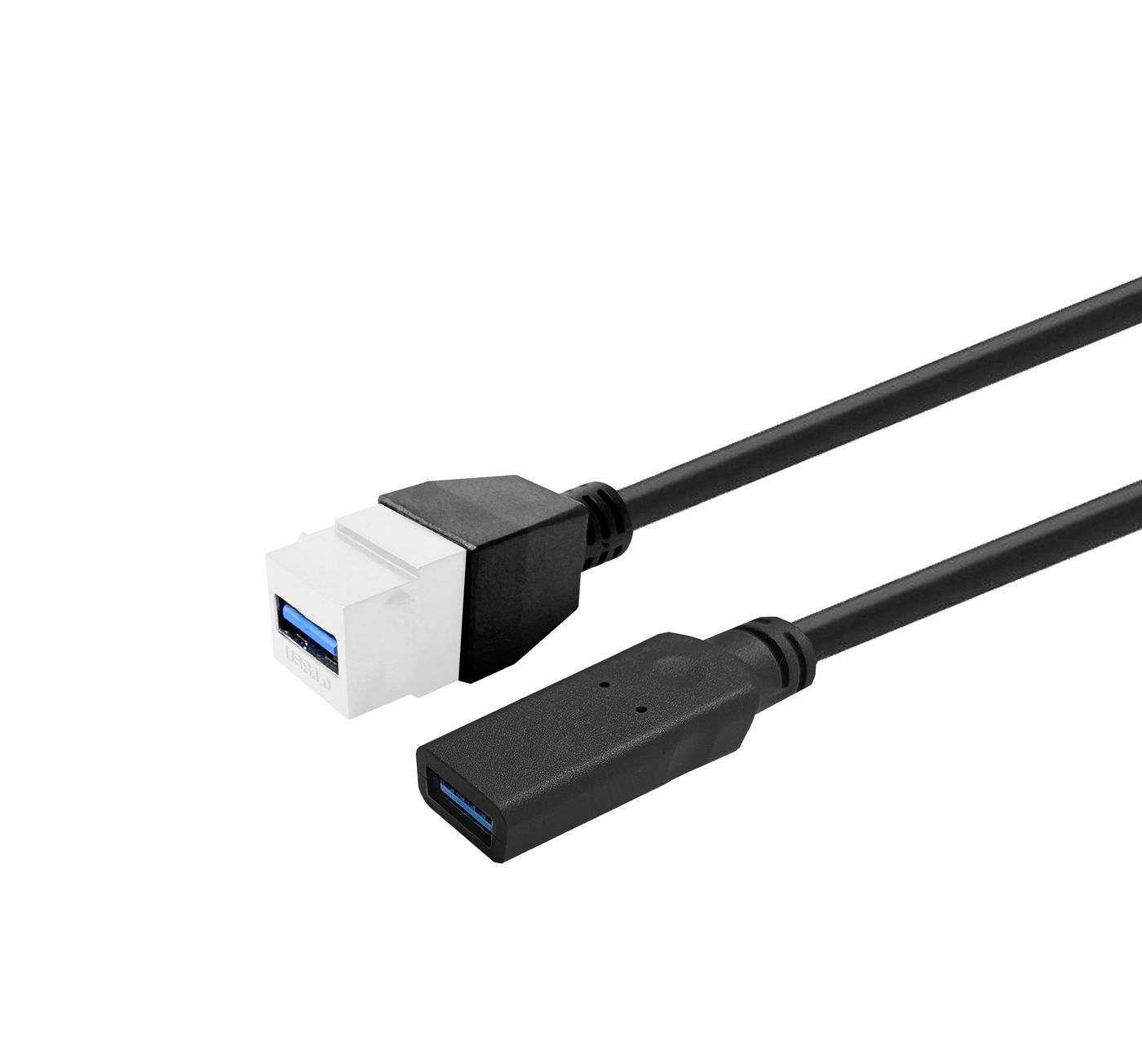 Keystone White USB3,0 - A-Female to USB3,0 A-Male - Warranty: 144M