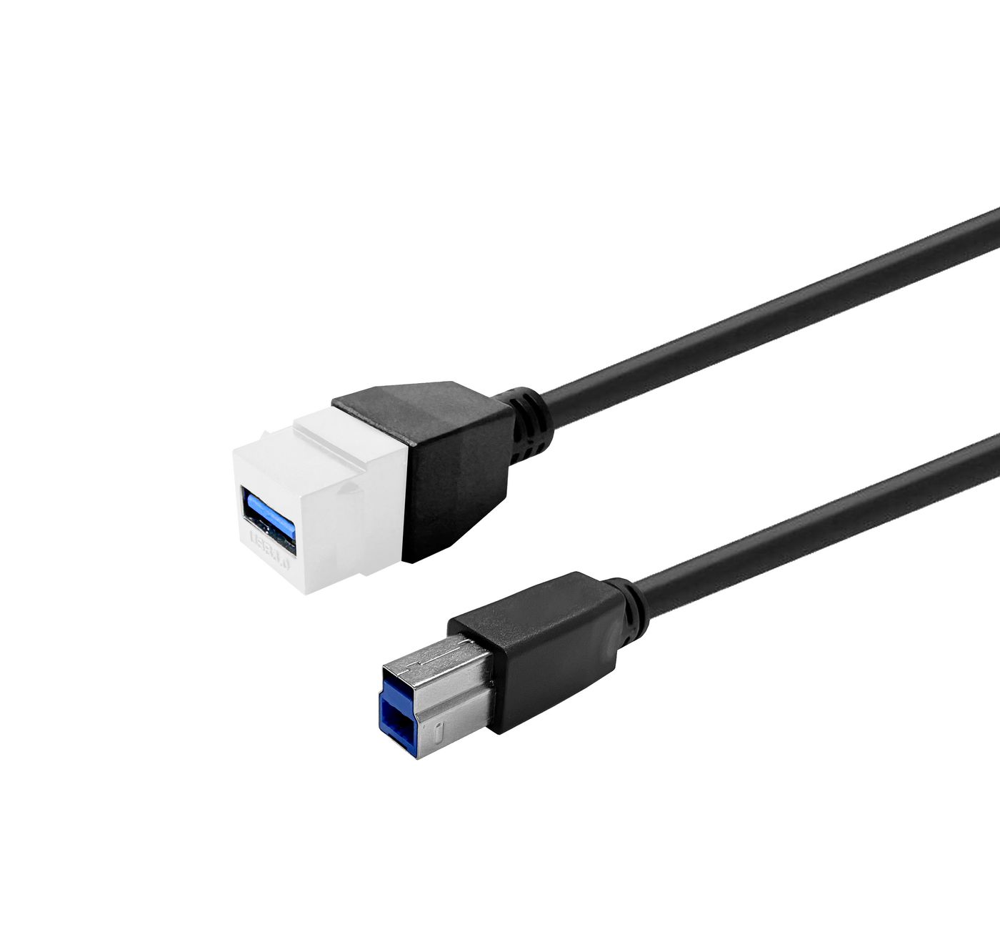 Keystone White USB3,0 - A-Female to USB3,0 B-Male - Warranty: 144M