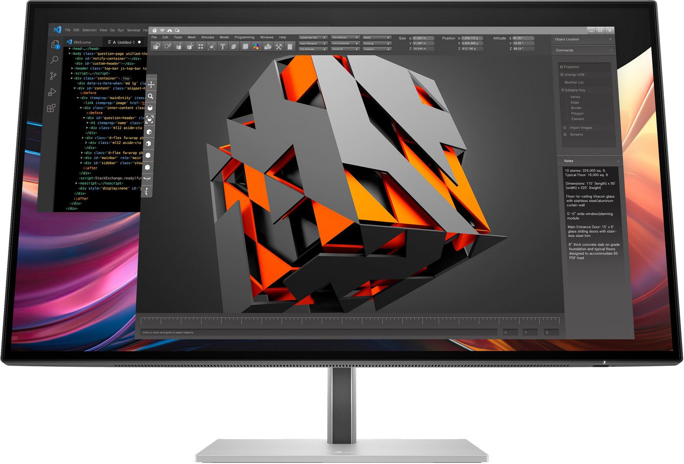 HP Series 7 Pro 27 inch QHD - Monitor - 727pq - Warranty: 12M
