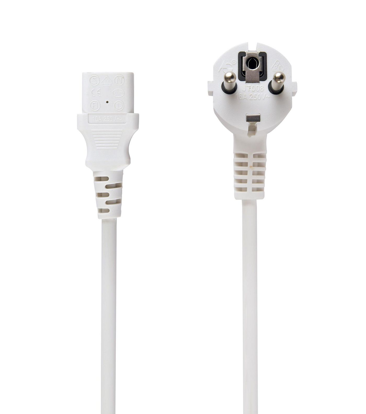Gembird PC-186W-VDE W128444016 Power Cable White 1.8 M Cee74 