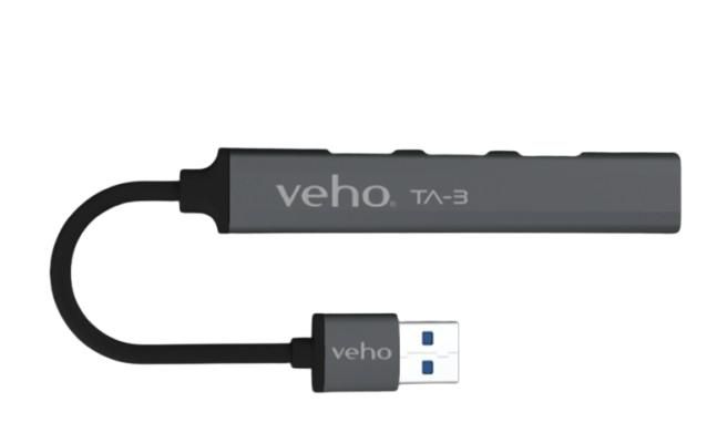 Veho VAA-550-TA3-USB-A USB 3.2 Gen 1 [3.1 Gen 1] Type-A 5000 Mbit/s Grigio (VEHO TA-3 USB-A 4 PORT USB-A MINI)