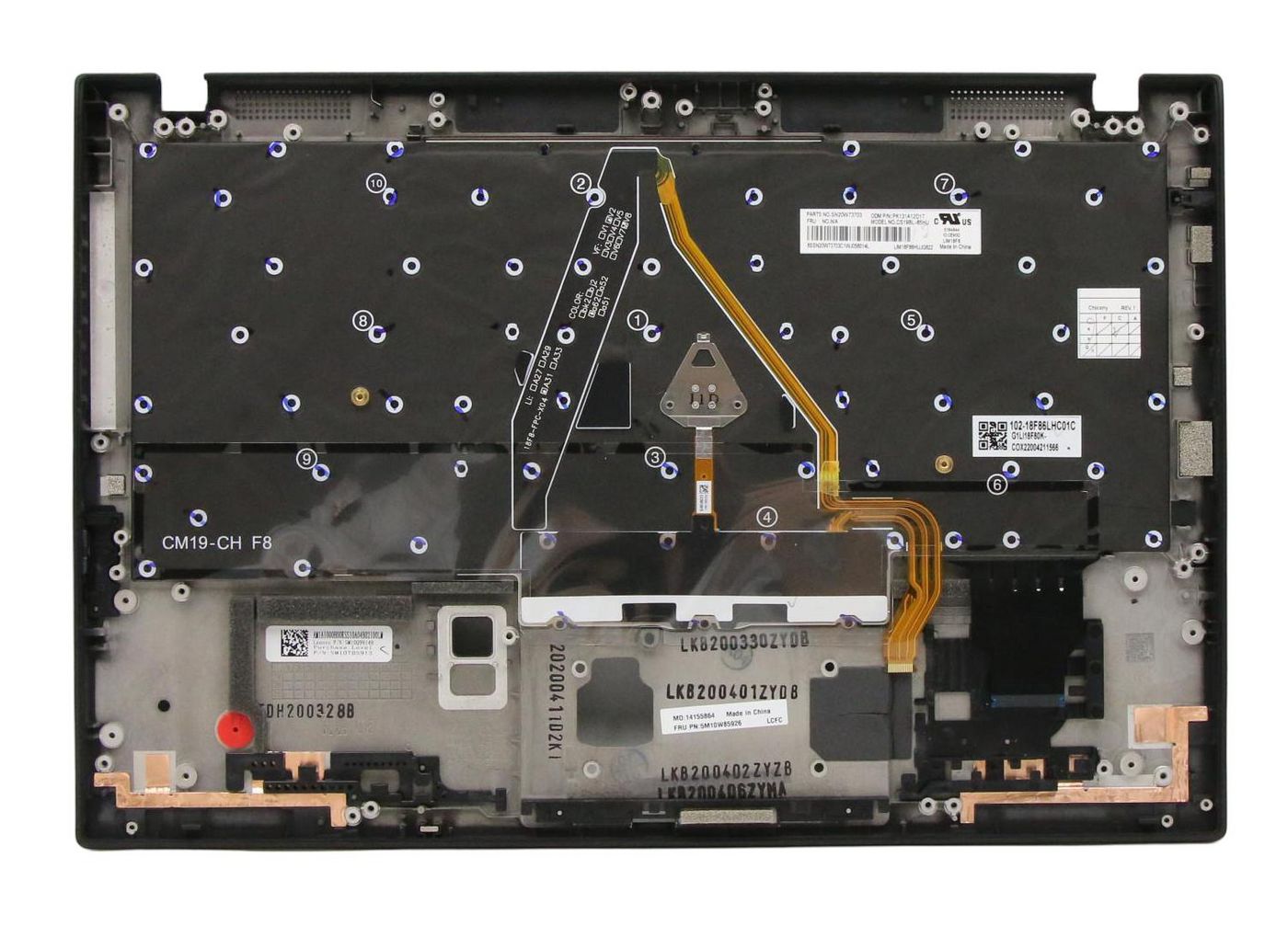 Lenovo 5M10W86008 ricambio per laptop Cover + keyboard