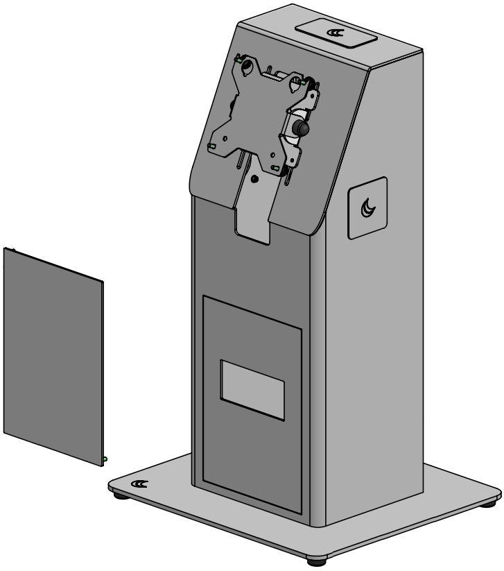Counter mounted self service 