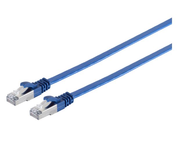 U/UTP CAT6A 15M Blue Flat