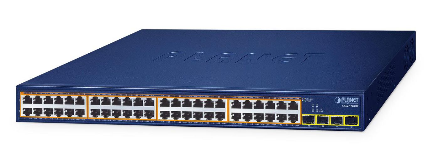 48-Port 10/100/1000T 802.3at - GSW-5240HP