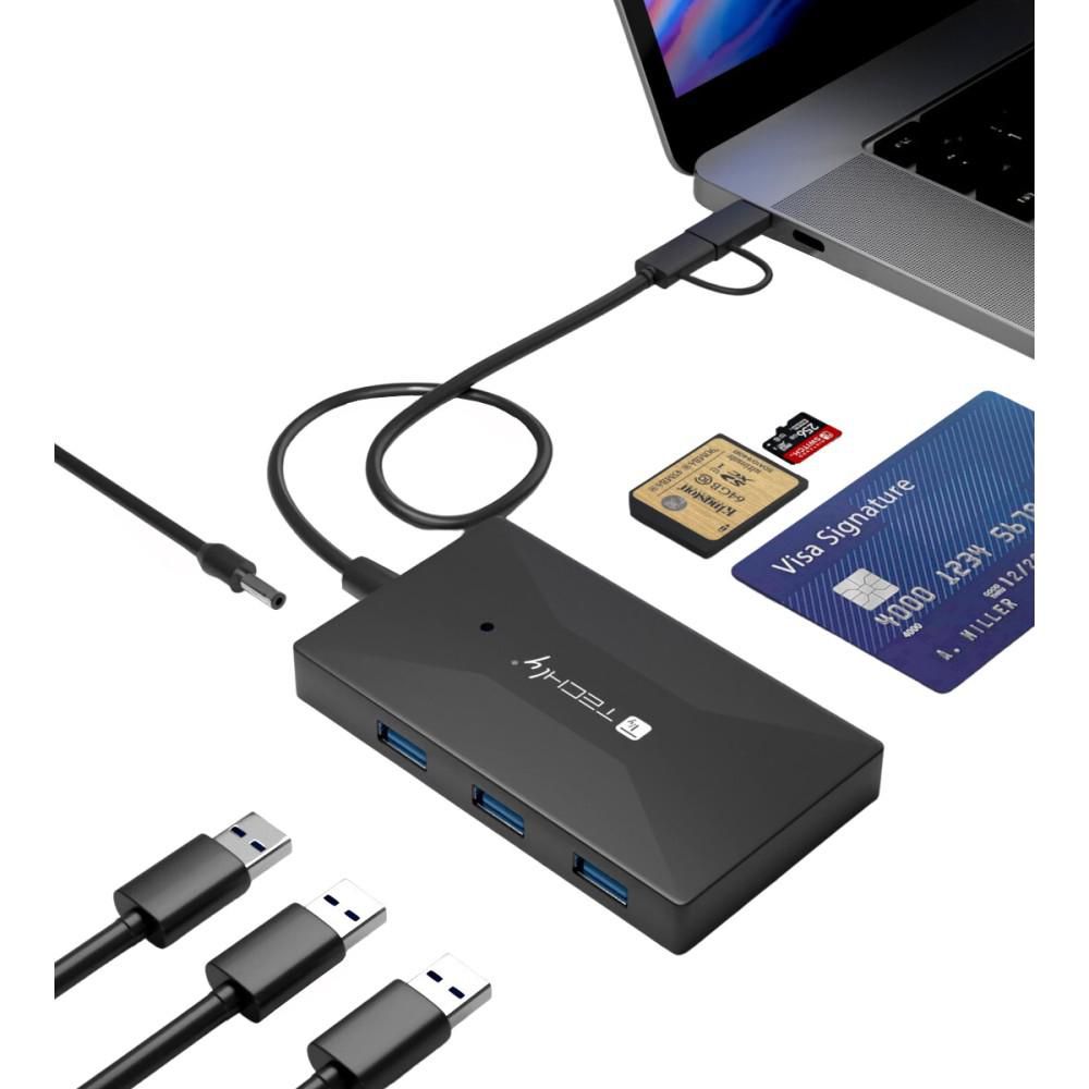 Lettore multicard e HUB USB-A/C