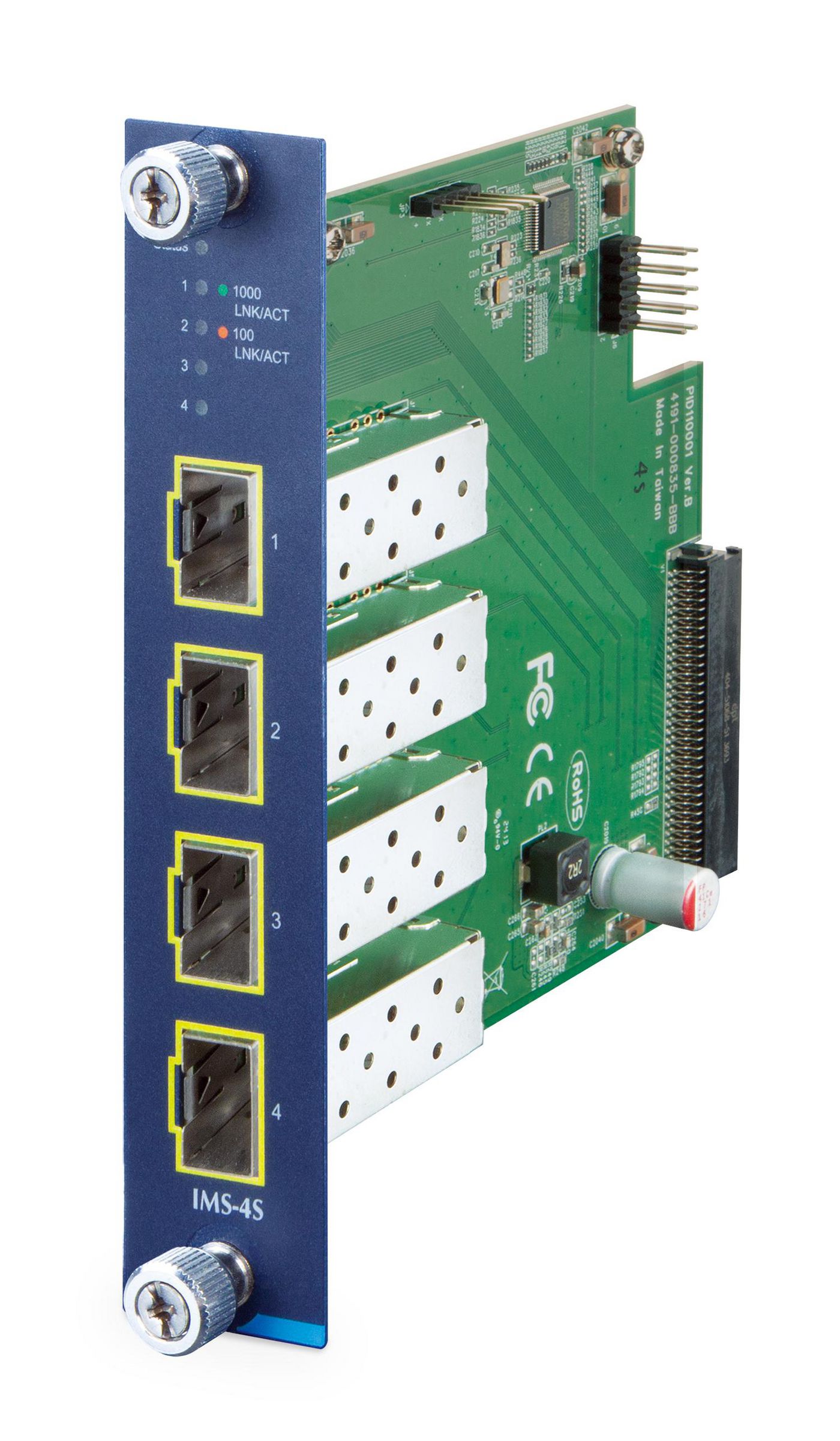 4-Port 100/1000X SFP Switch