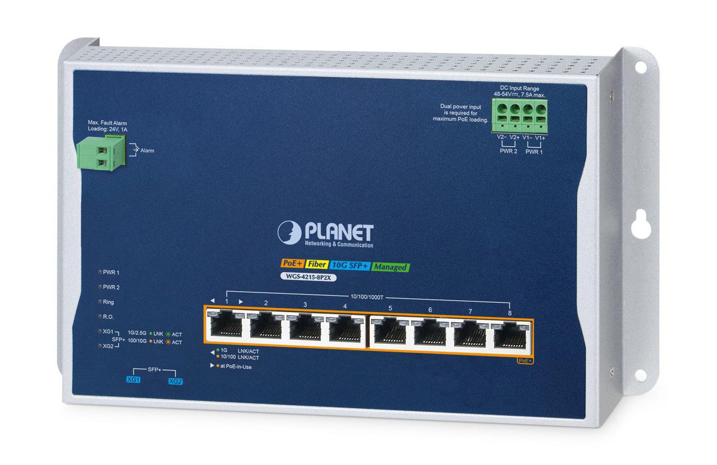 IP30, IPv6/IPv4, L2+ 8-Port