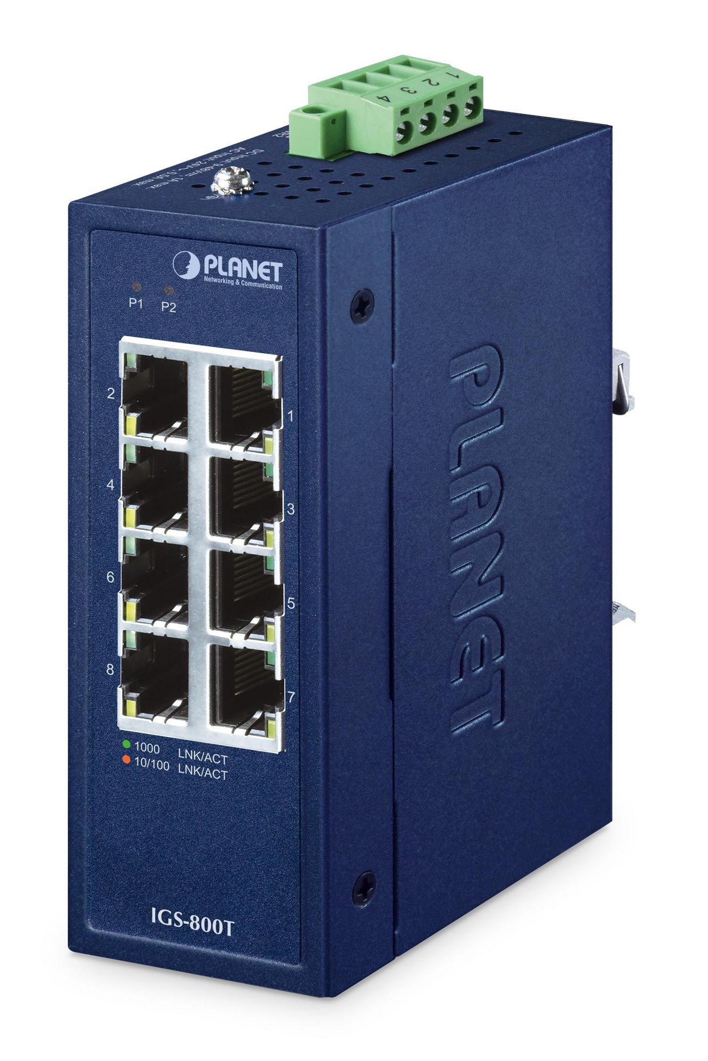 IP30 Compact size 8-Port