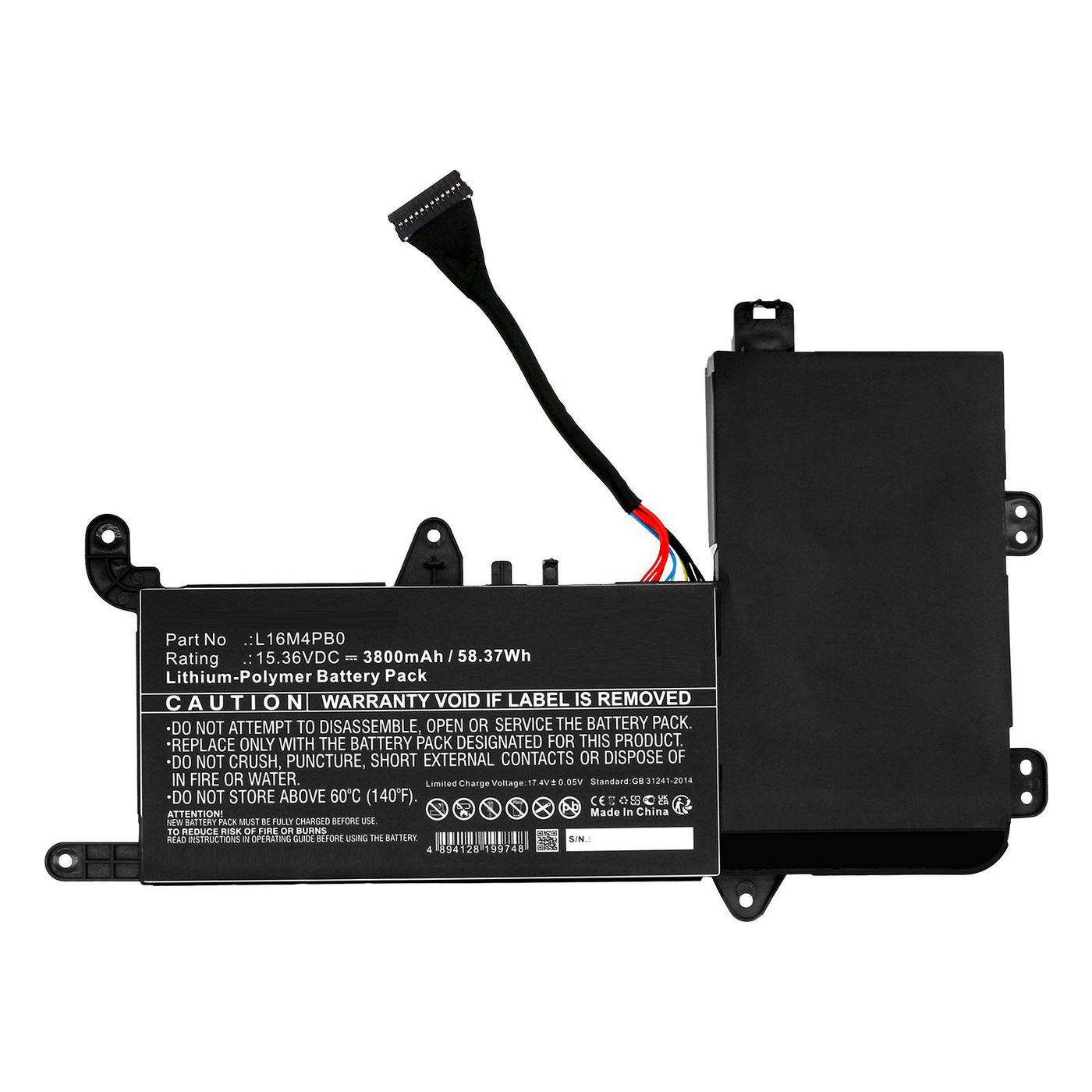 Battery 15.36V 3800mAh