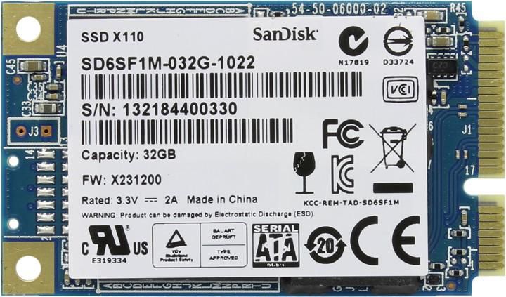 32GB mSATA MO-300A 6Gb/s SSD