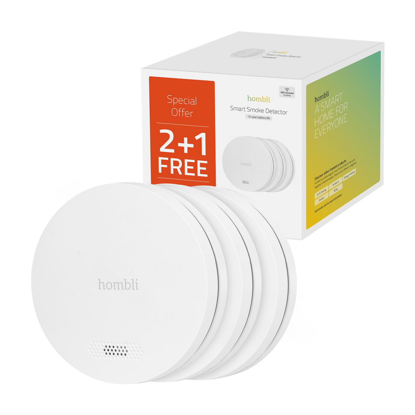 Smoke Detector 2+1 Bundle -