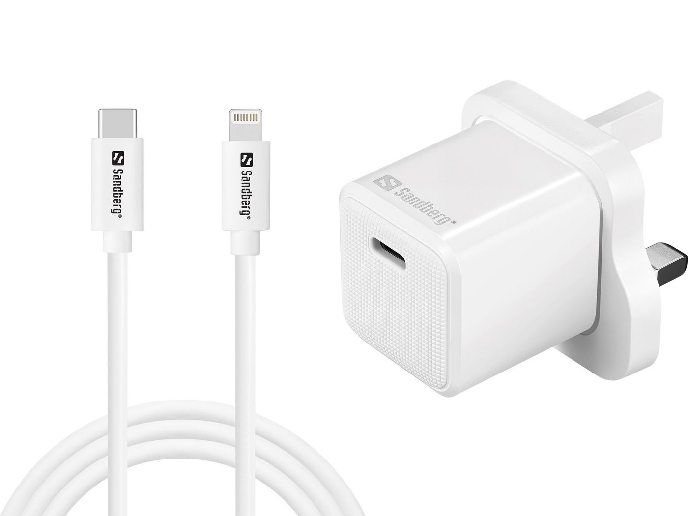 USB-C AC 20W Charger UK + 