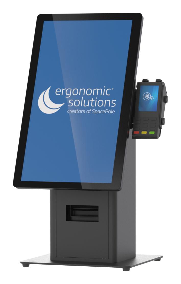 Counter mounted self service