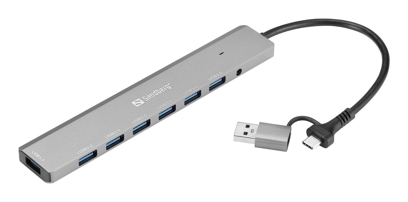 USB-C/A to 7 x USB 3.0 Hub