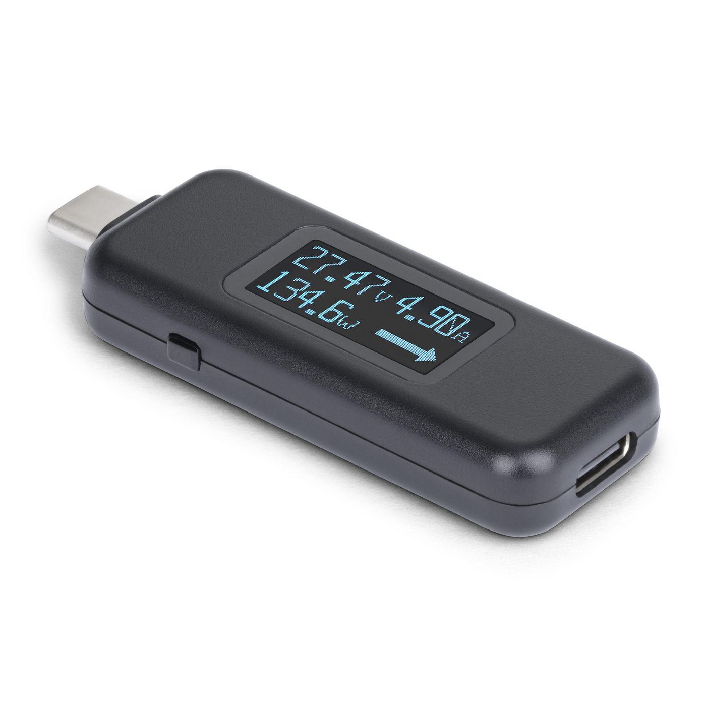 StarTech.com Multimetro Digitale USB-C, Misuratore di Tensione e Corrente con Potenza fino a 240W PD EPR, Tester Digitale Bidir