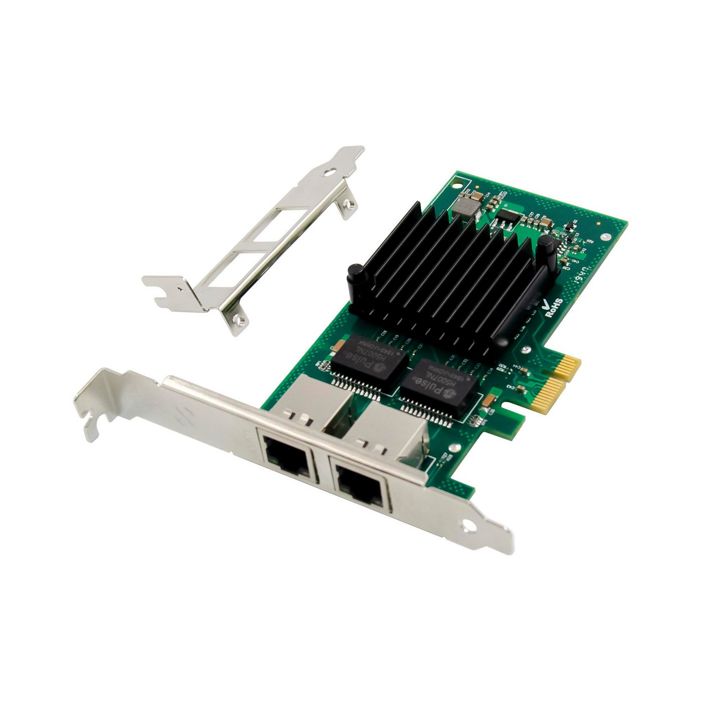 Network Card PCIe x1 I350-T2 