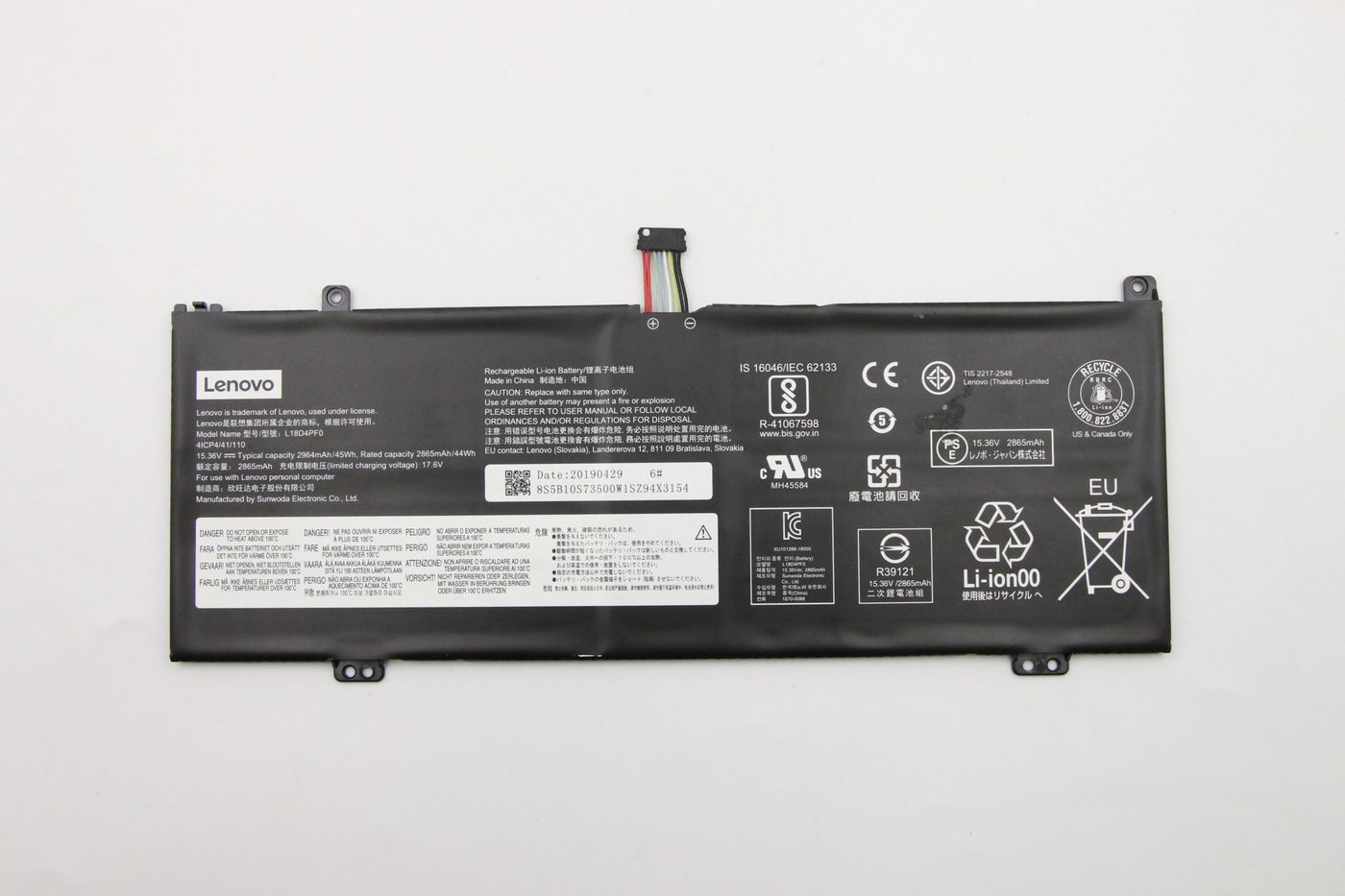 45Wh Lithium-ion laptop