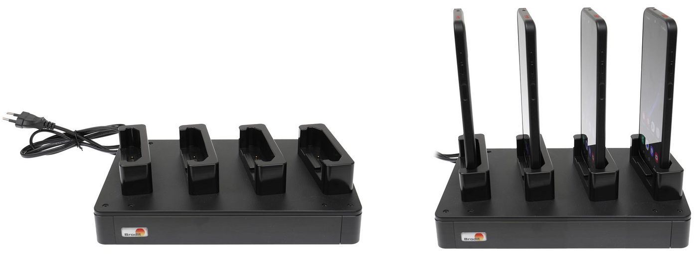 4 way desktop charging dock. 