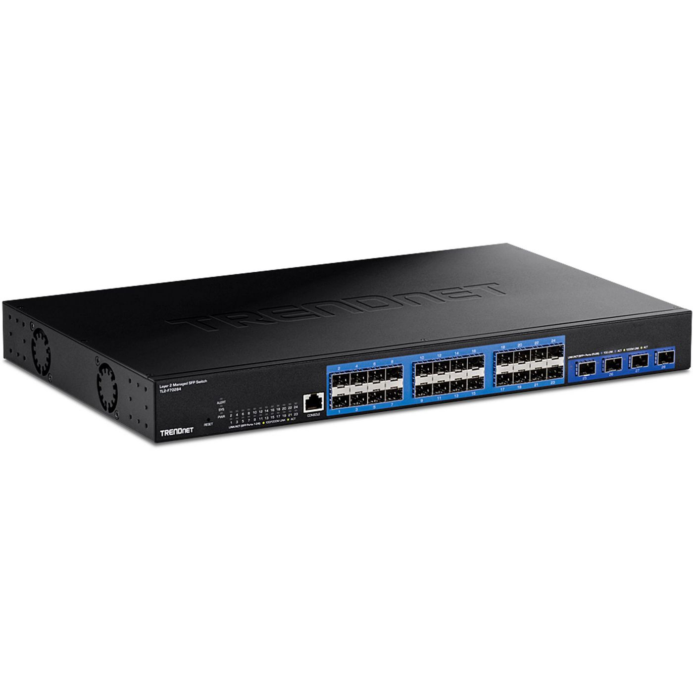 TRENDnet TL2-F70284 W128918057 28-Port Layer 2 Managed SFP 