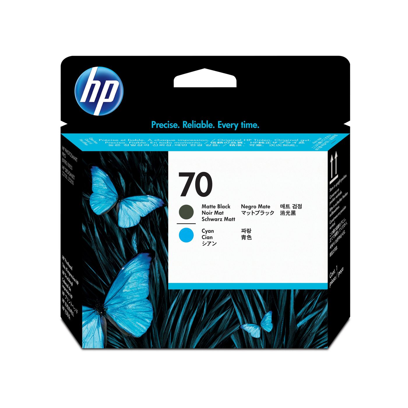 HP 70 Printhead Matte Black/Cyan