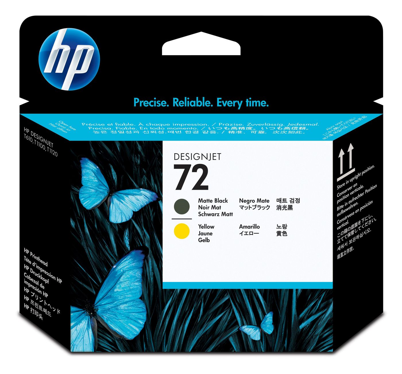 HP 72 Printhead Black/Yellow