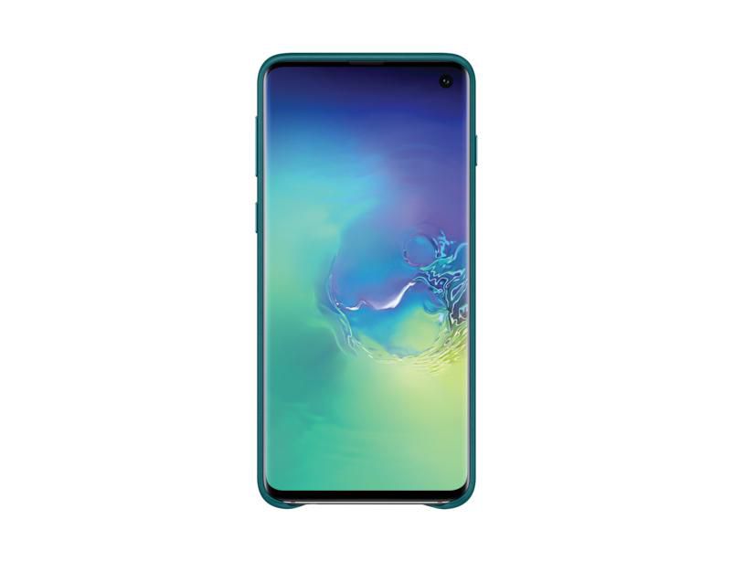 Galaxy S10 Leather Cover Green
