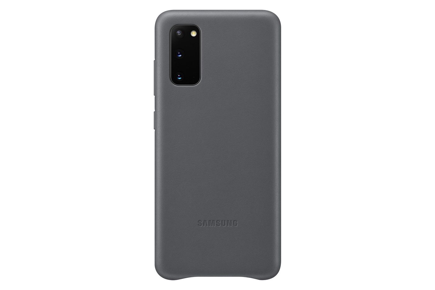 Galaxy S20 Leather Cover Gray