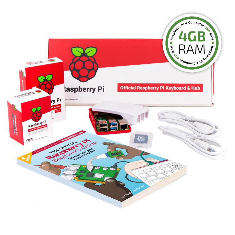 RASPBERRY PI4B-4GB FULL KIT - WITH CASE