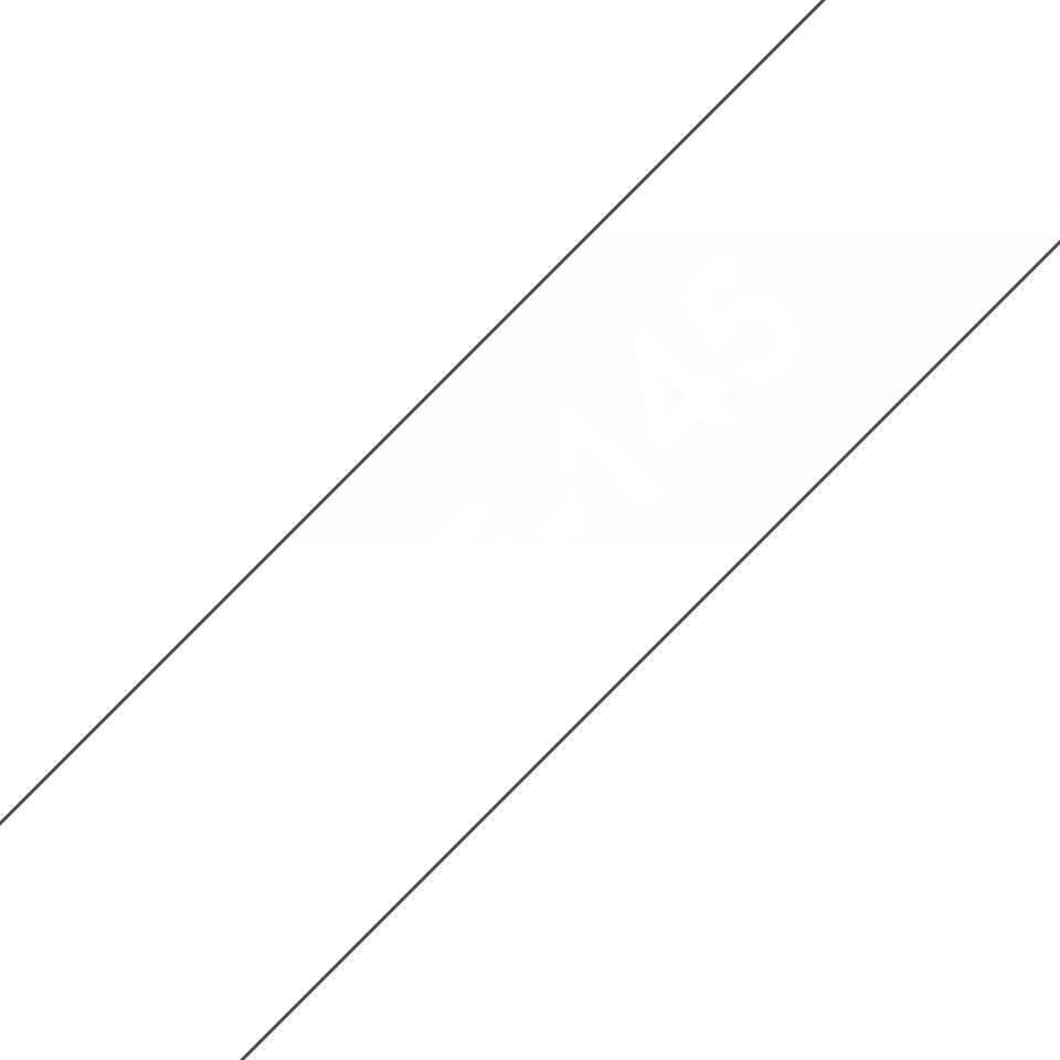 Tape White on Clear 18mm