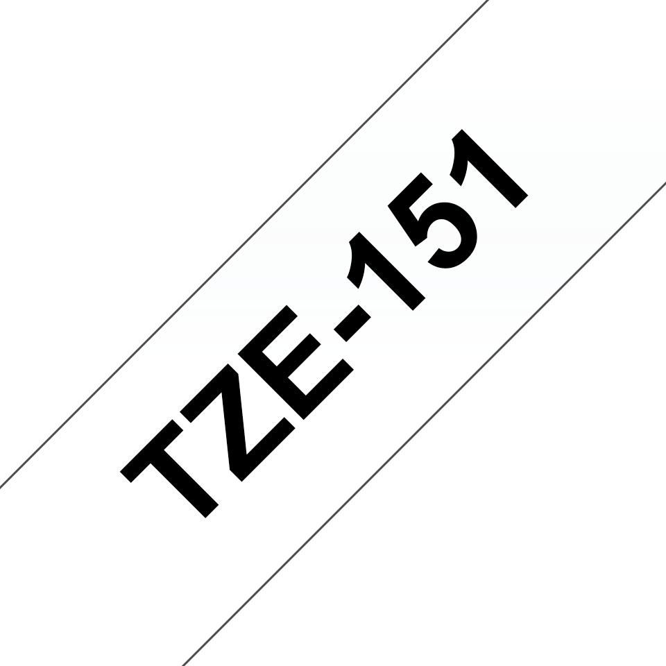 TZE151 24MM BLACK ON CLEAR