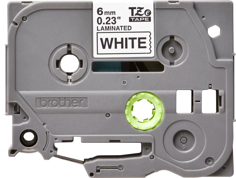 Tape Black on White 6mm