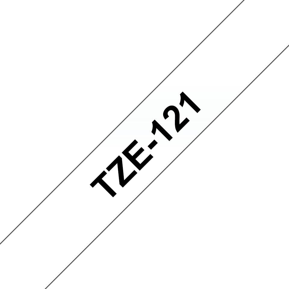 TZE121 9MM BLACK ON CLEAR TAPE