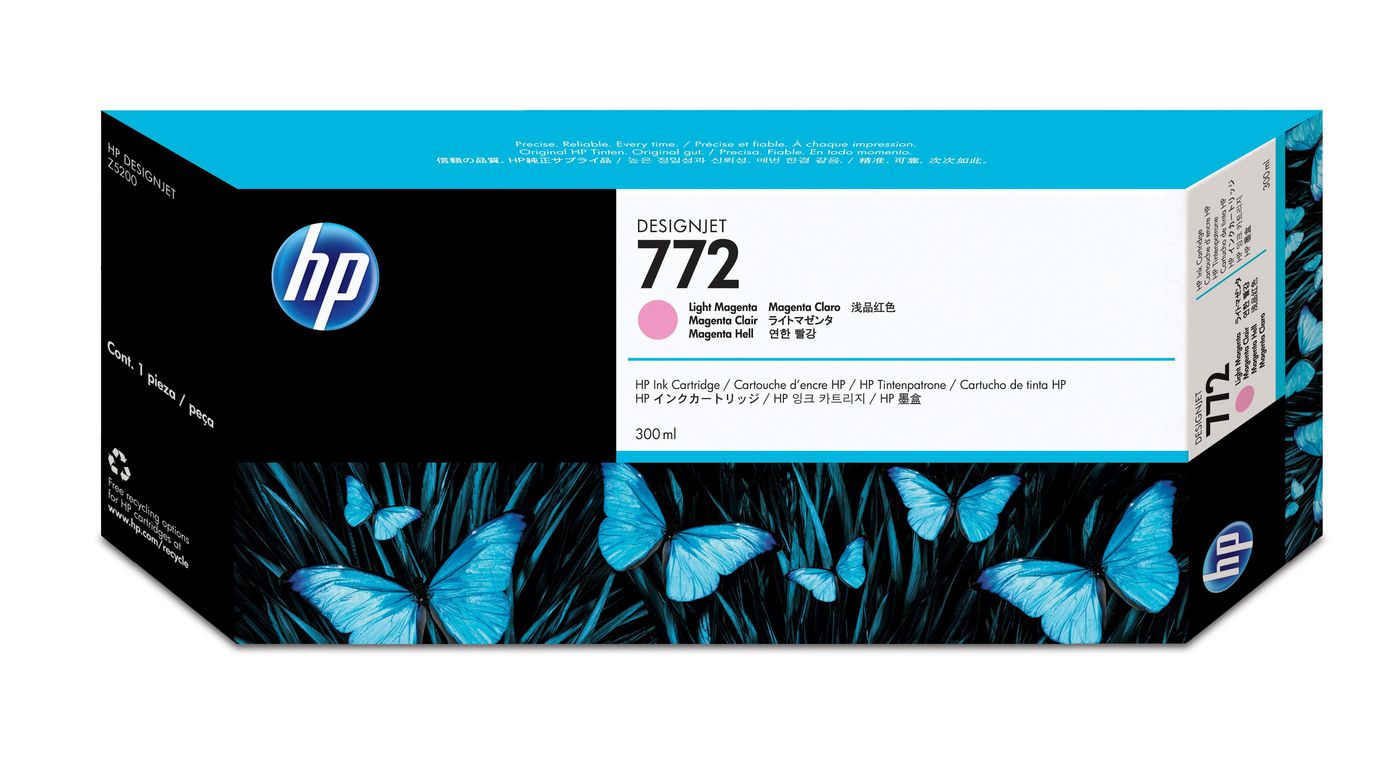 HP 772 Tintenpatrone Light Magenta 300 ml