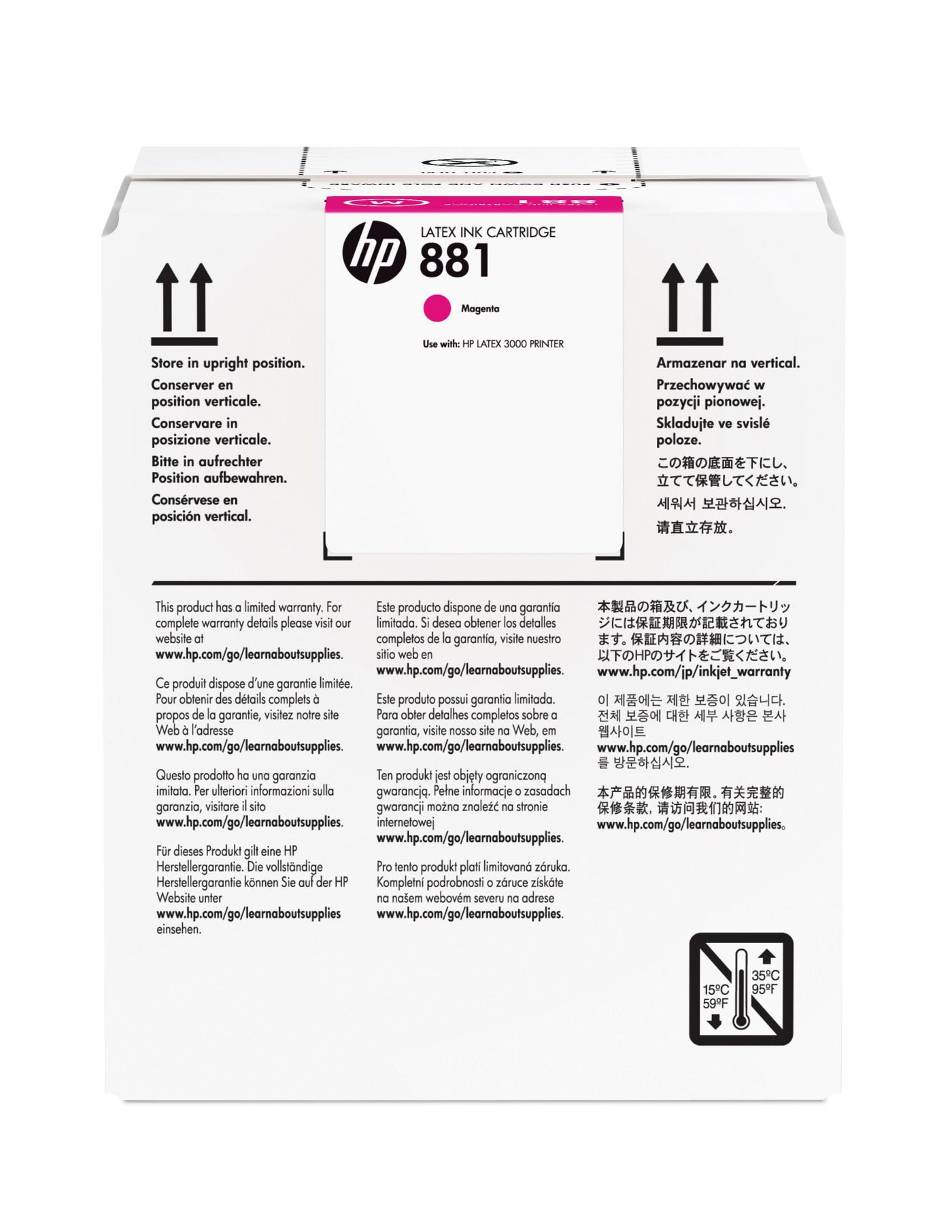 881 5-liter Magenta Latex Ink 