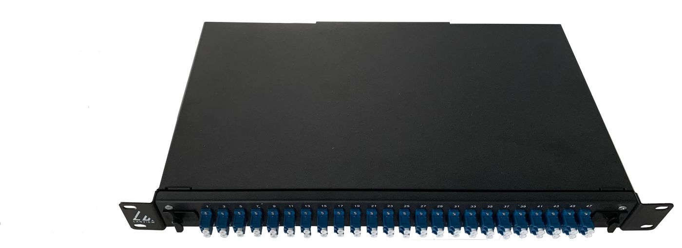 Fibre patch panel 19" 1U with