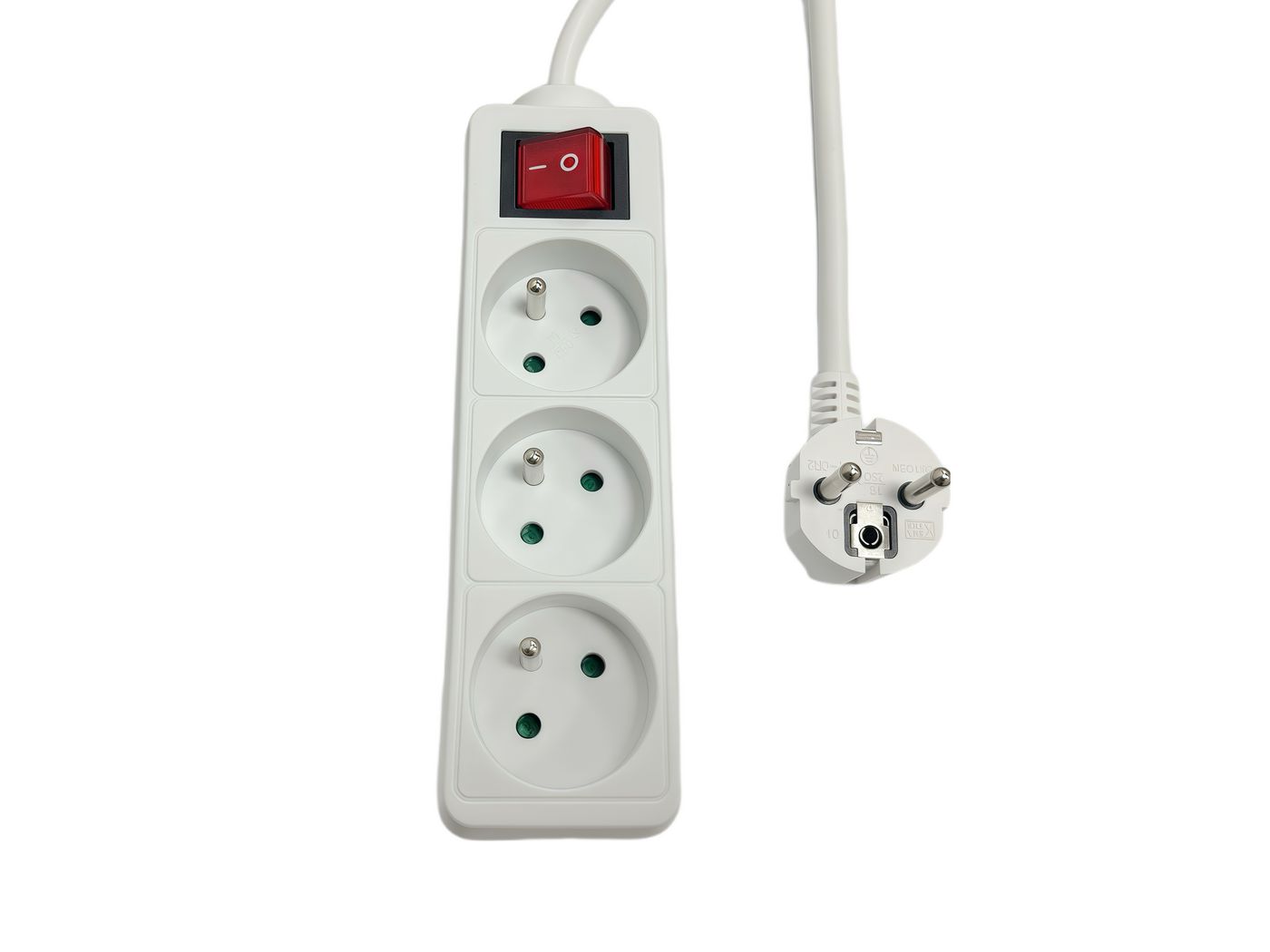 3-way Power Strip on/off