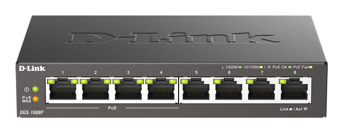 8xG+F+ENet RJ45 19" PoE