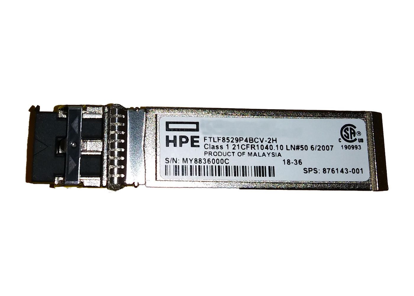 8Gb Short Wave FC SFP+ 1 - AJ718A-RFB