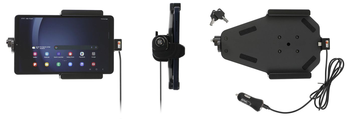 Holder with key-lock for