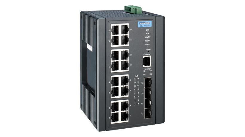 16GE PoE + 4G SFP Ports