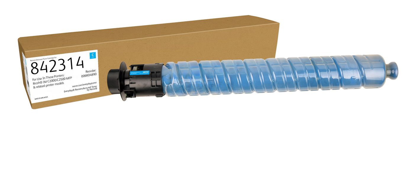 Cyan Remanufactured Toner By