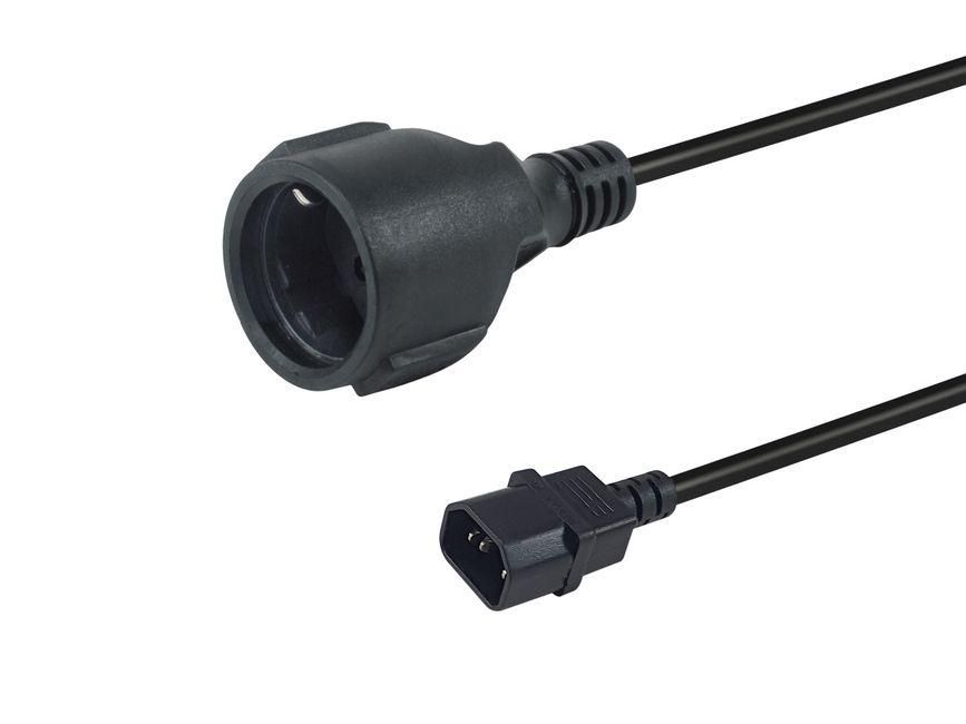 Power Cable Black 0.25 M Iec