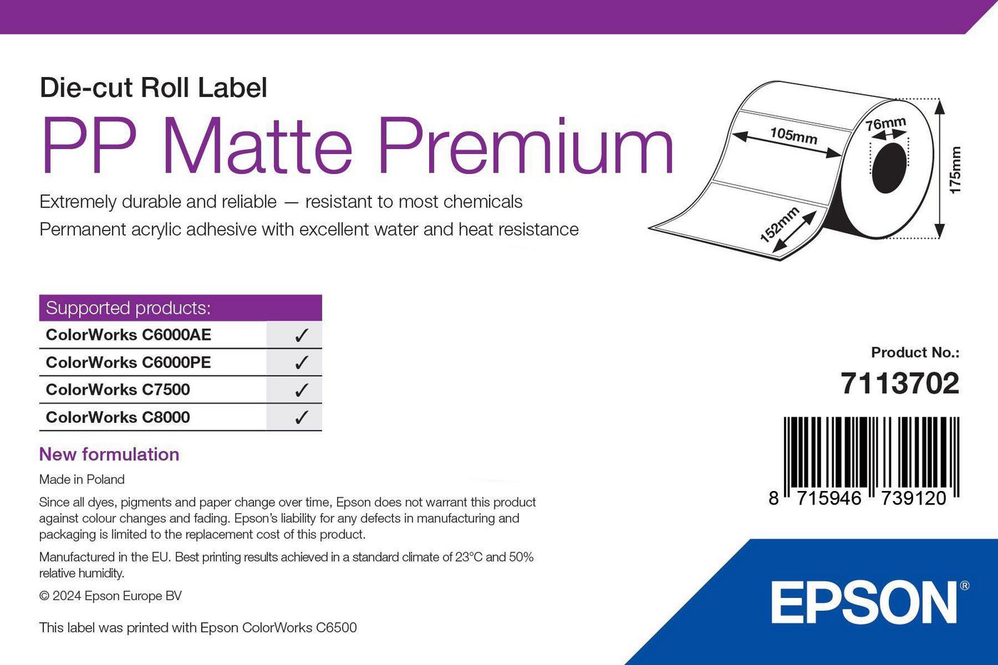 Printer Label White