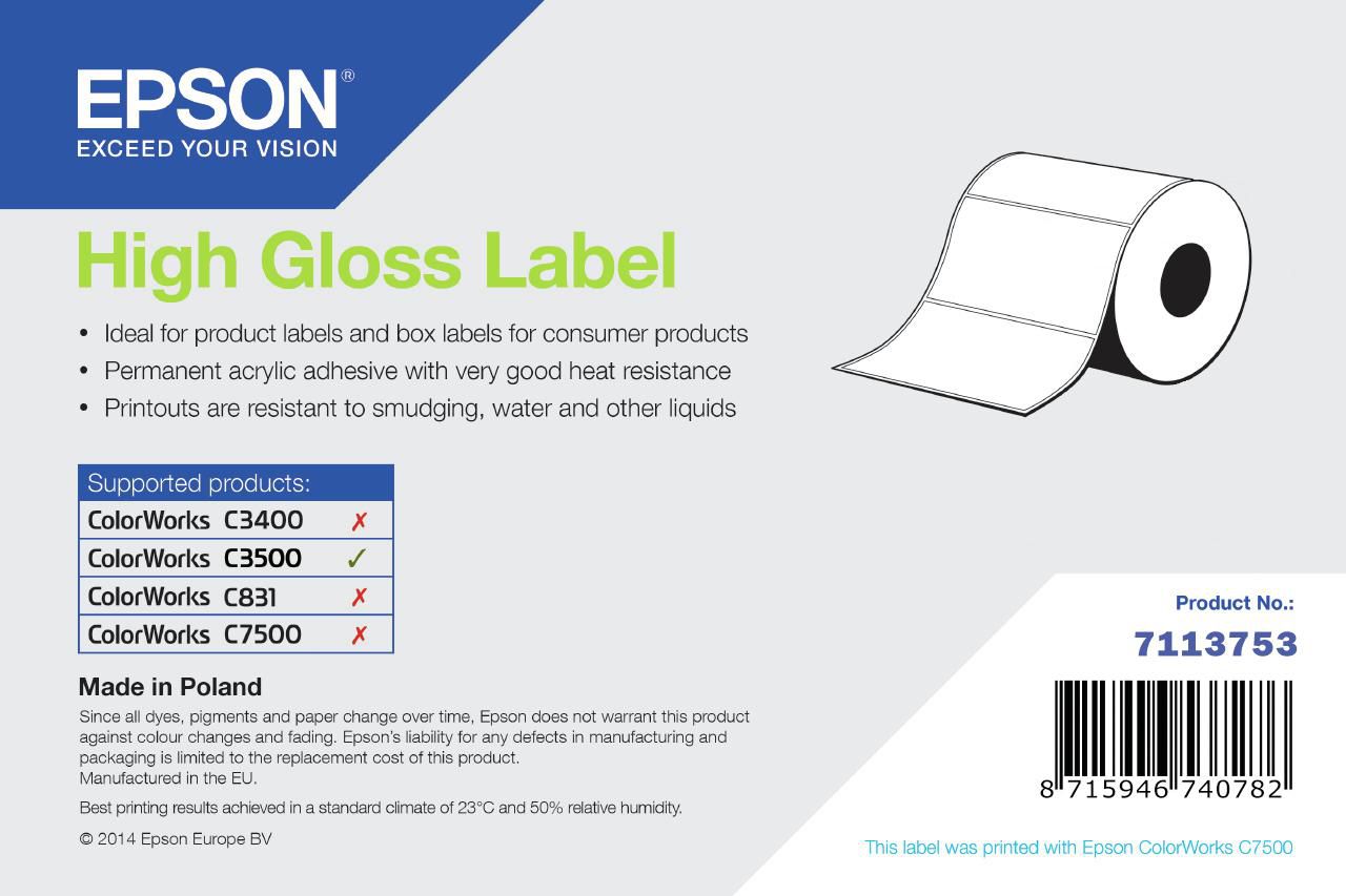 High Gloss Label - Continuous