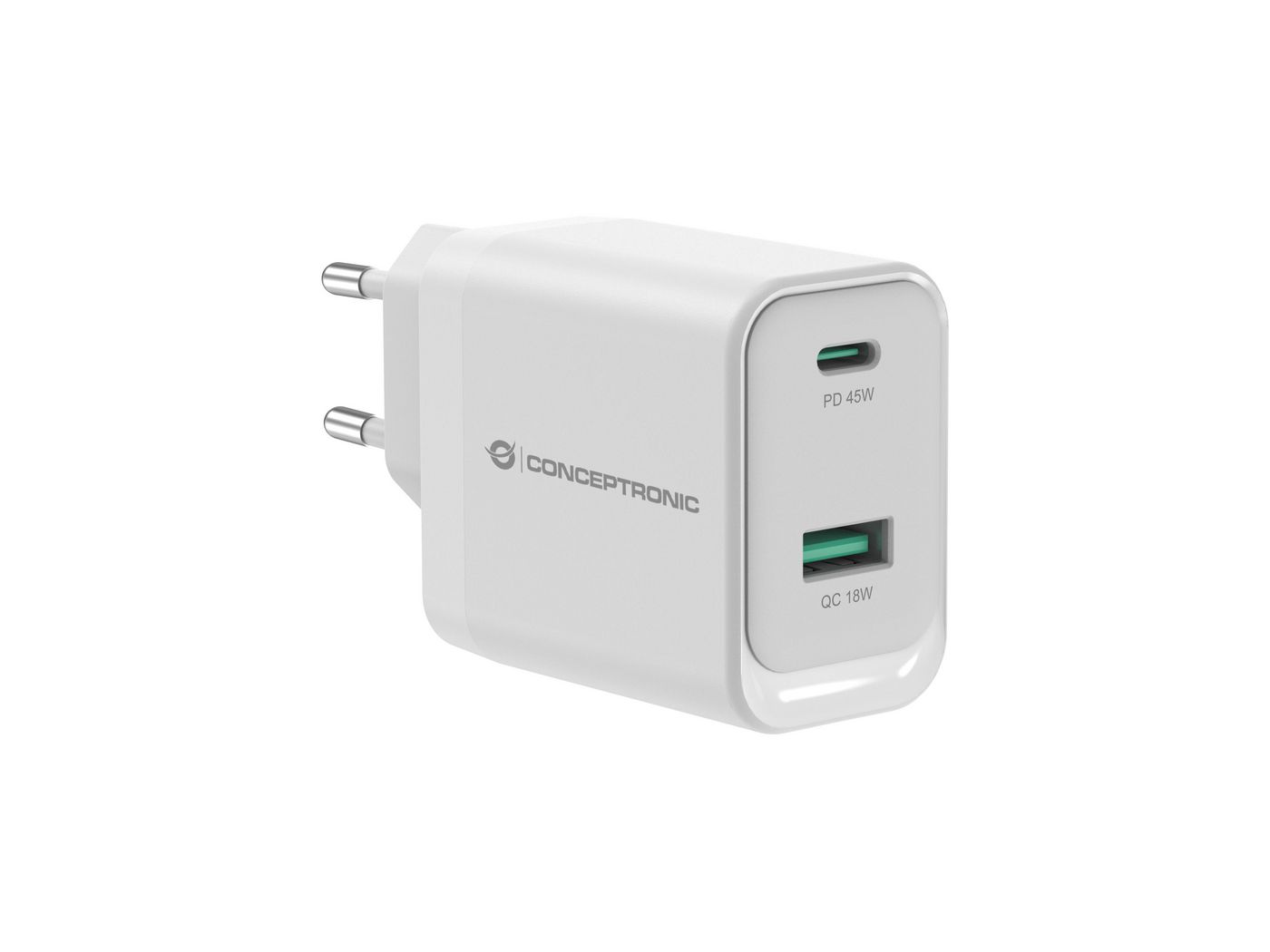 Conceptronic ALTHEA20W45 W129160598 2-Port 45W Gan Usb Pd 