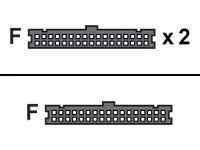 Floppy Cable, 3-Connector